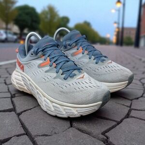 Hoka One One Womens SIze 7.5b Gaviota 4 1123199 BFPA Gray Running Shoes Sneakers